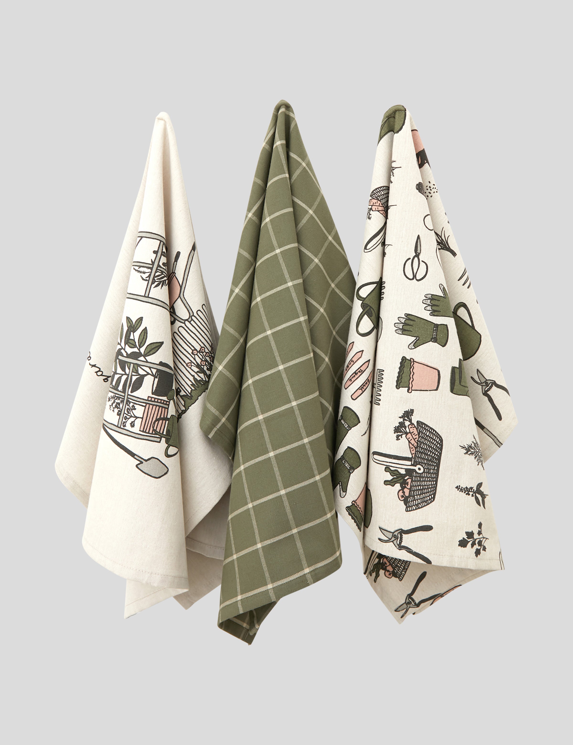 Potager Tea Towel Set of 3 | Multi-1