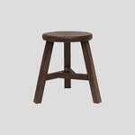 Province Round Stool | Walnut-1