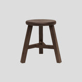Province Round Stool | Walnut-1
