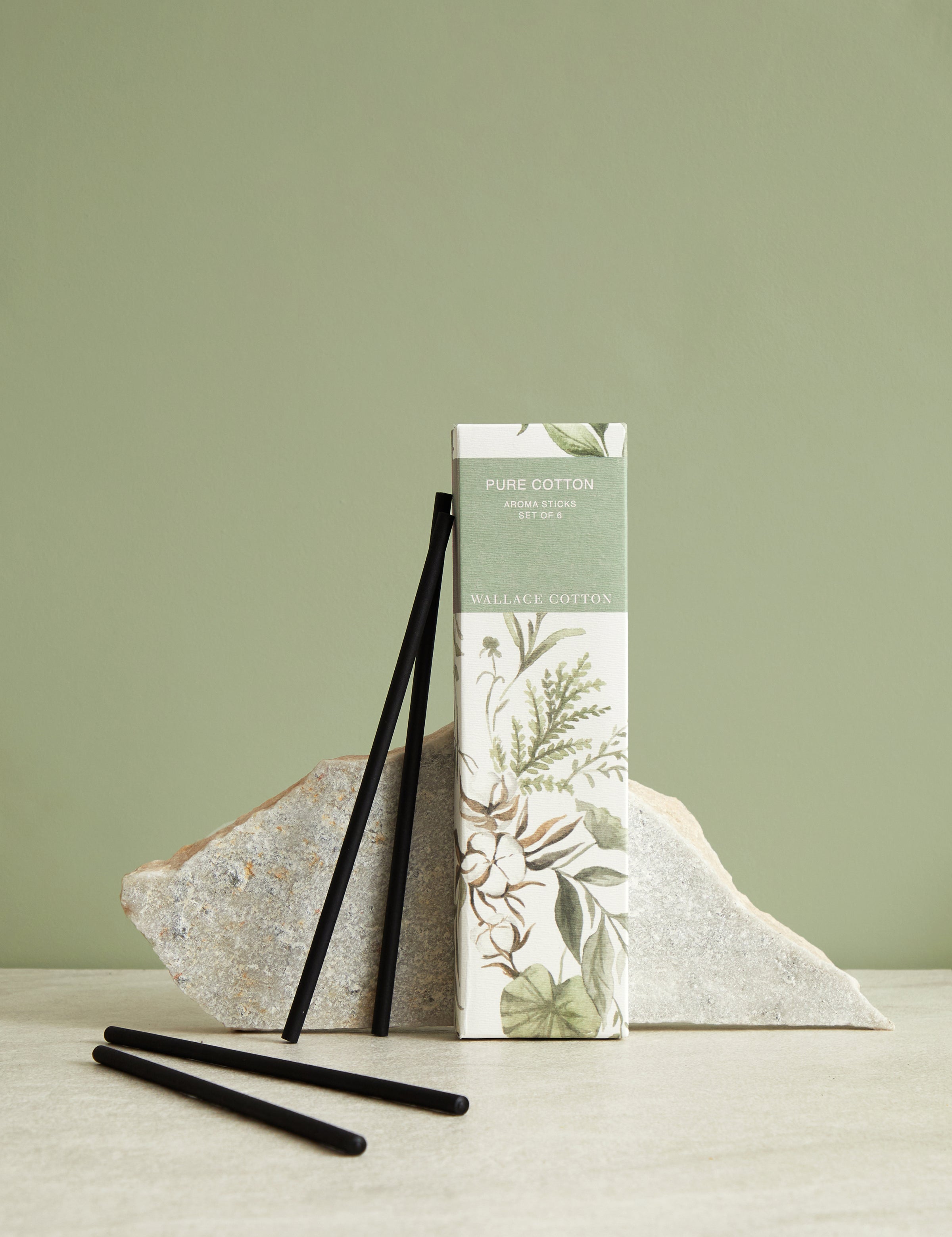 Pure Cotton Aroma Sticks Set of 6 | White-1