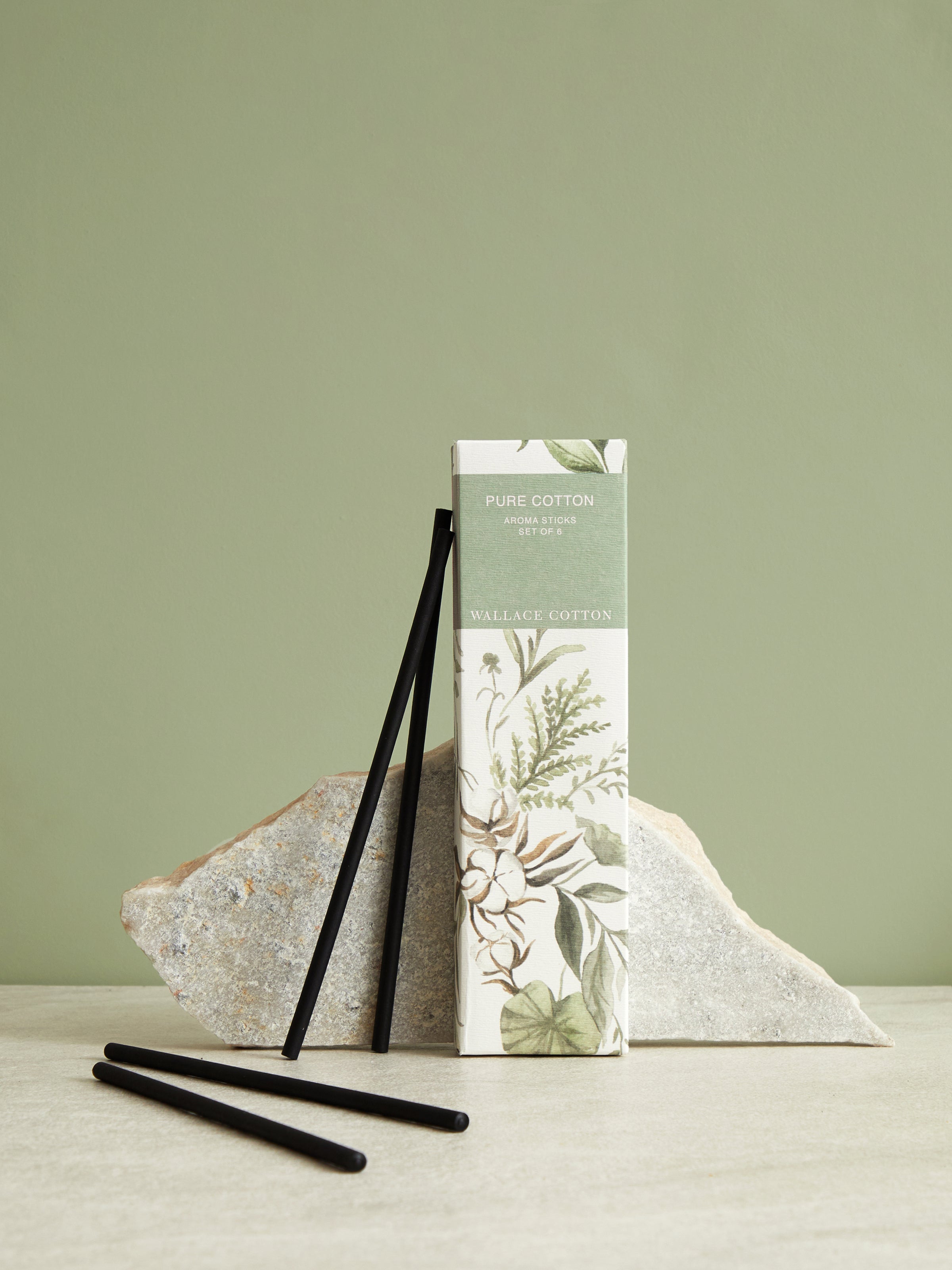 Pure Cotton Aroma Sticks Set of 6 | White-1