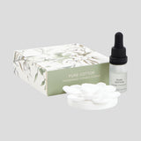 Pure Cotton Ceramic Flower & Dripper Bottle 10ml | White-3