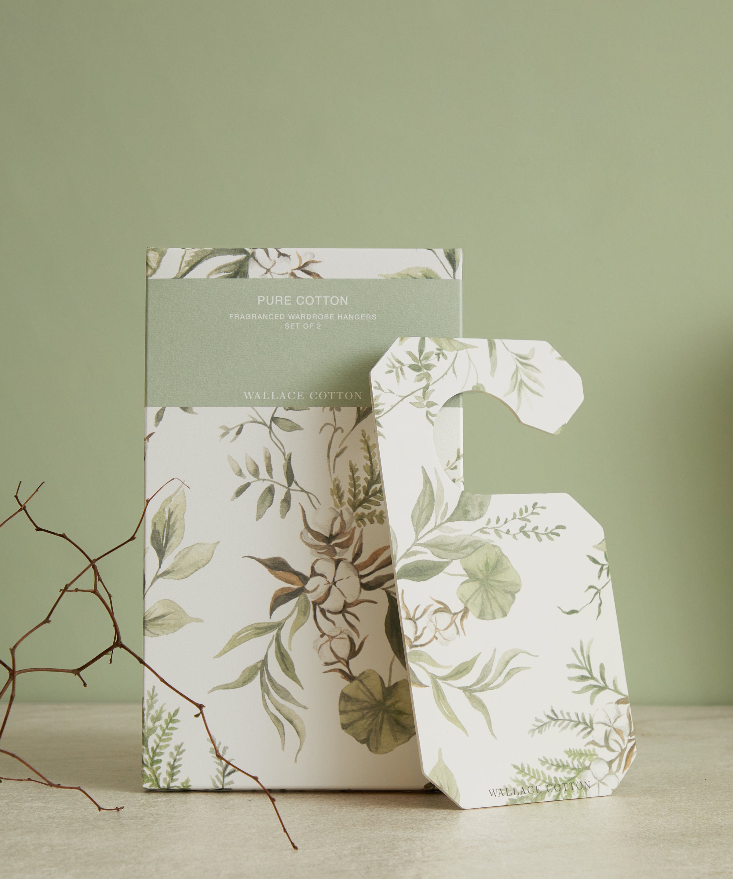 Pure Cotton Wardrobe Hangers Set of 2 | White-1