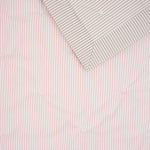 Purity Organic Cotton Cot Quilt | Pink Natural Stripe-2