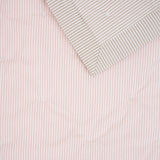 Purity Organic Cotton Cot Quilt | Pink Natural Stripe-2