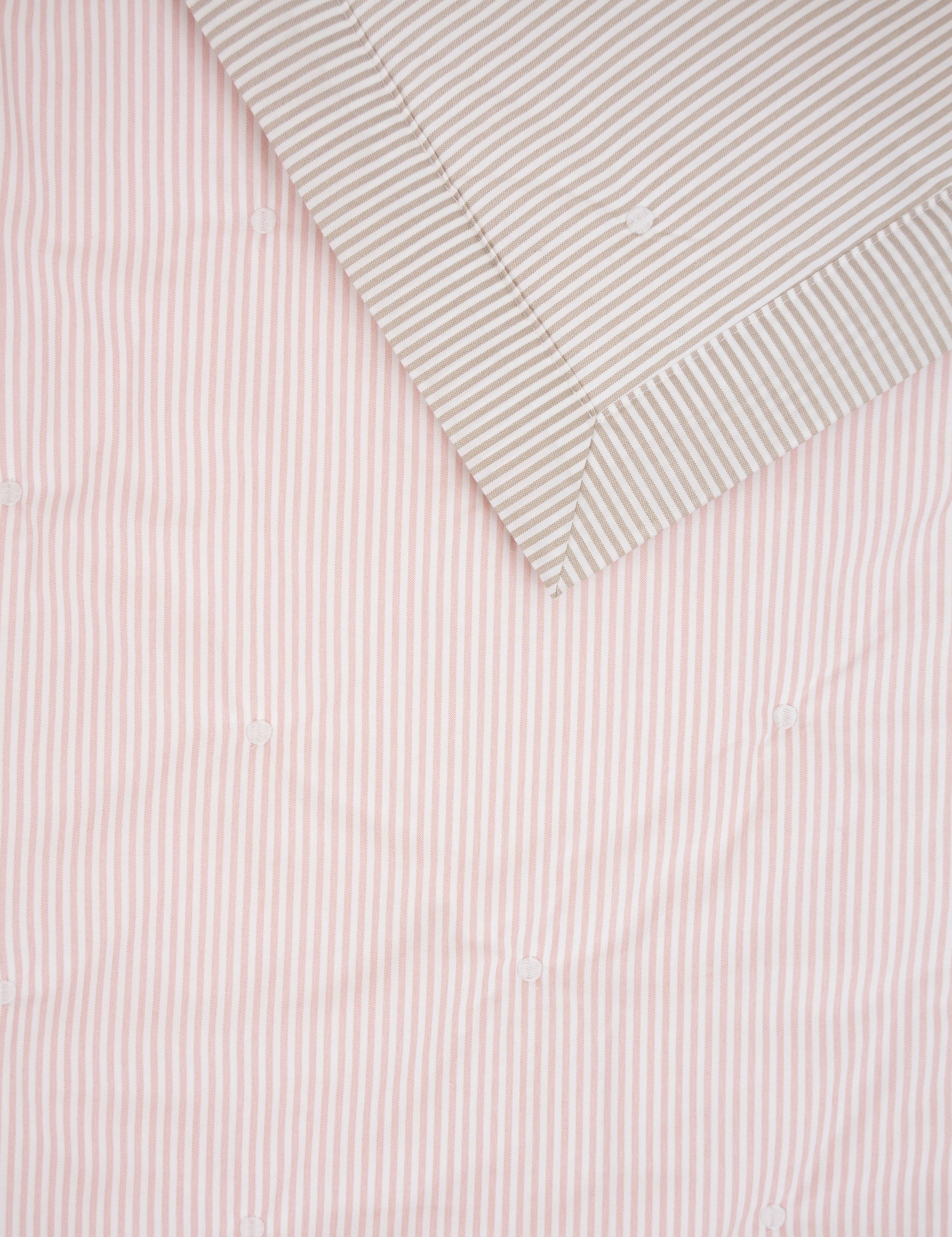 Purity Organic Cotton Cot Quilt | Pink Natural Stripe-2