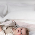 Purity Organic Cotton Cot Quilt | Pink Natural Stripe-3
