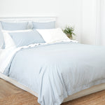 Purity Organic Cotton Duvet Cover Set | Blue Stripe-3