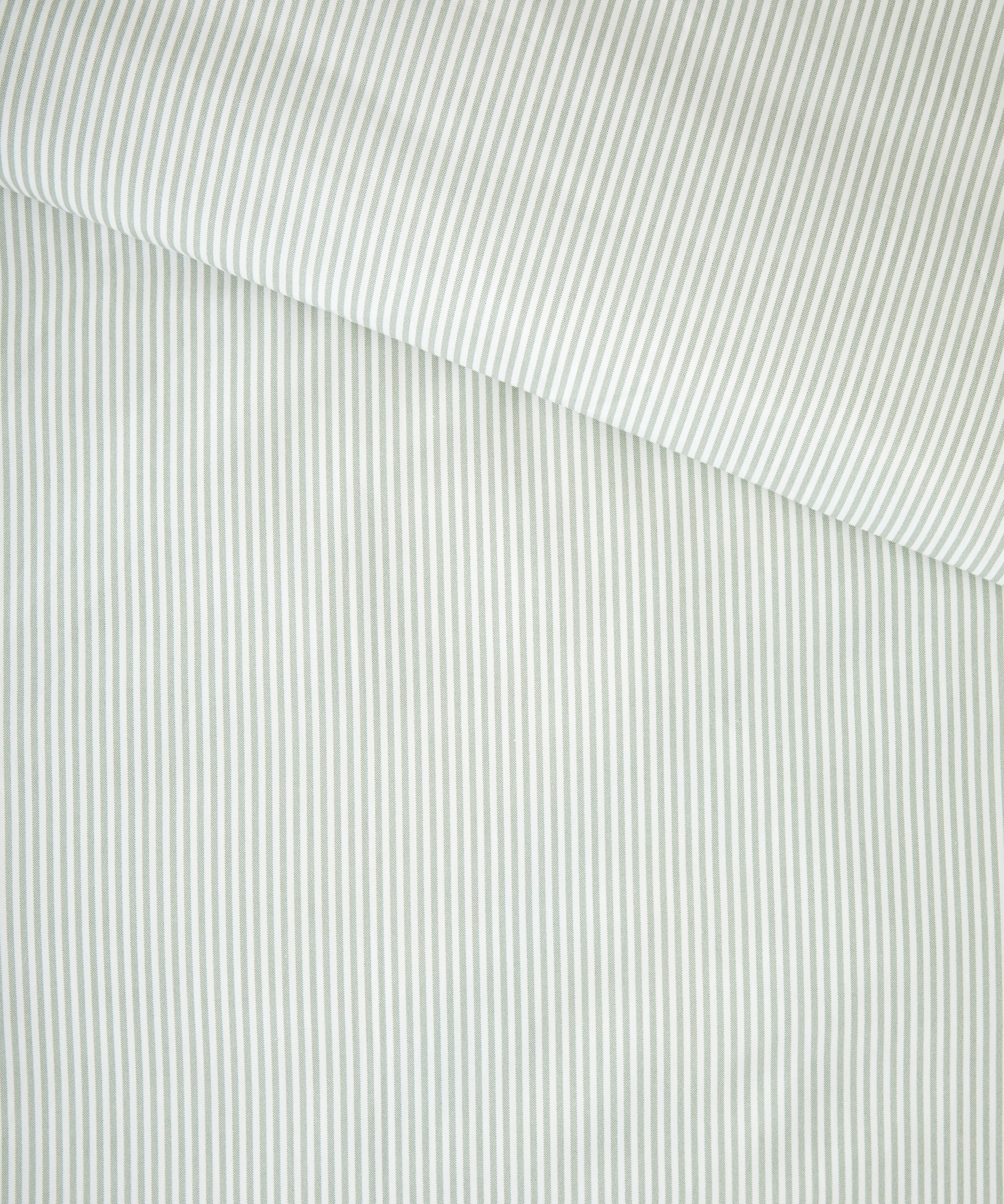 Purity Organic Cotton Duvet Cover Set | Green Stripe-4