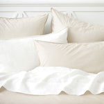 Purity Organic Cotton Duvet Cover Set | Natural Stripe-2