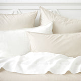Purity Organic Cotton Duvet Cover Set | Natural Stripe-2