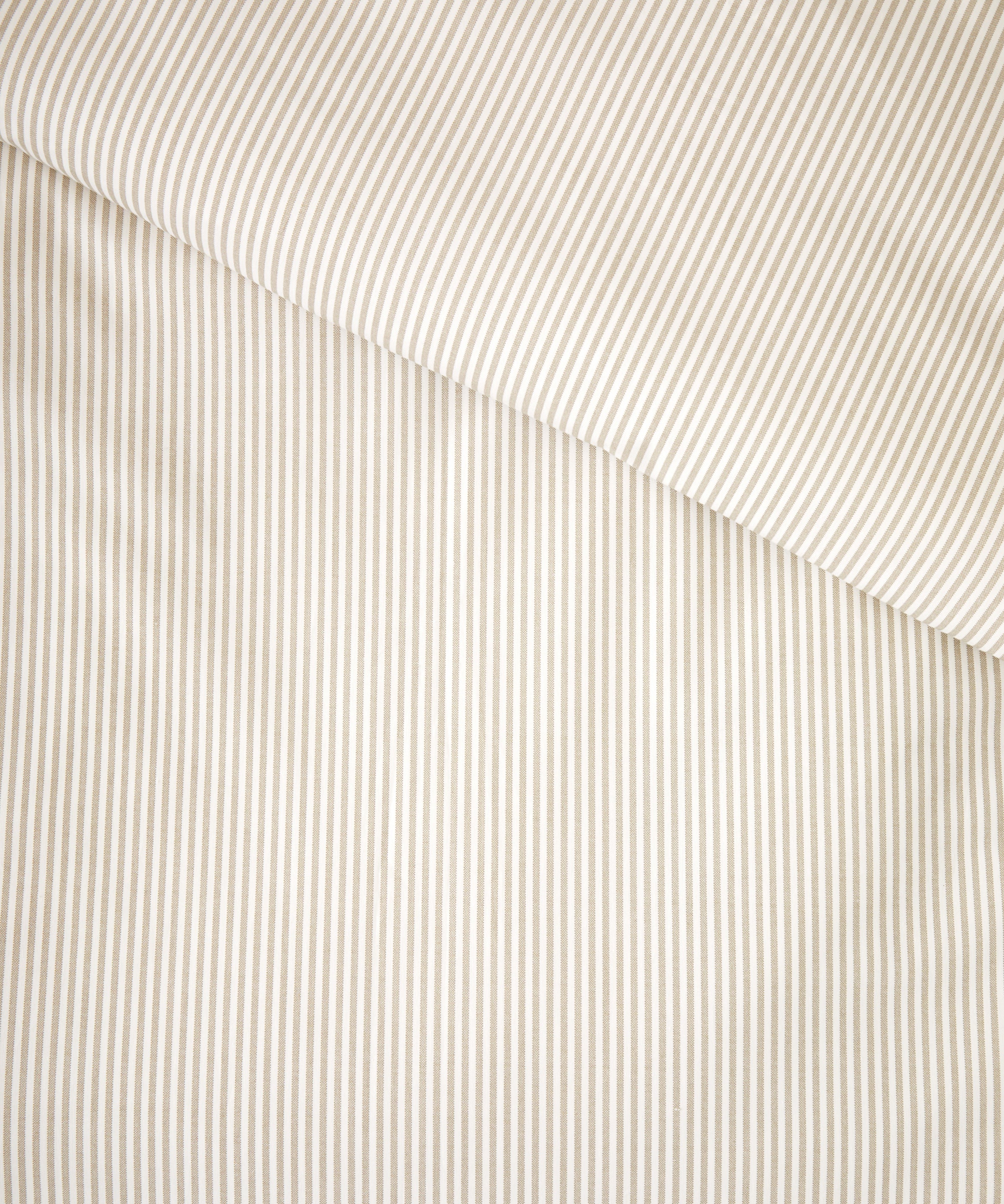Purity Organic Cotton Duvet Cover Set | Natural Stripe-4