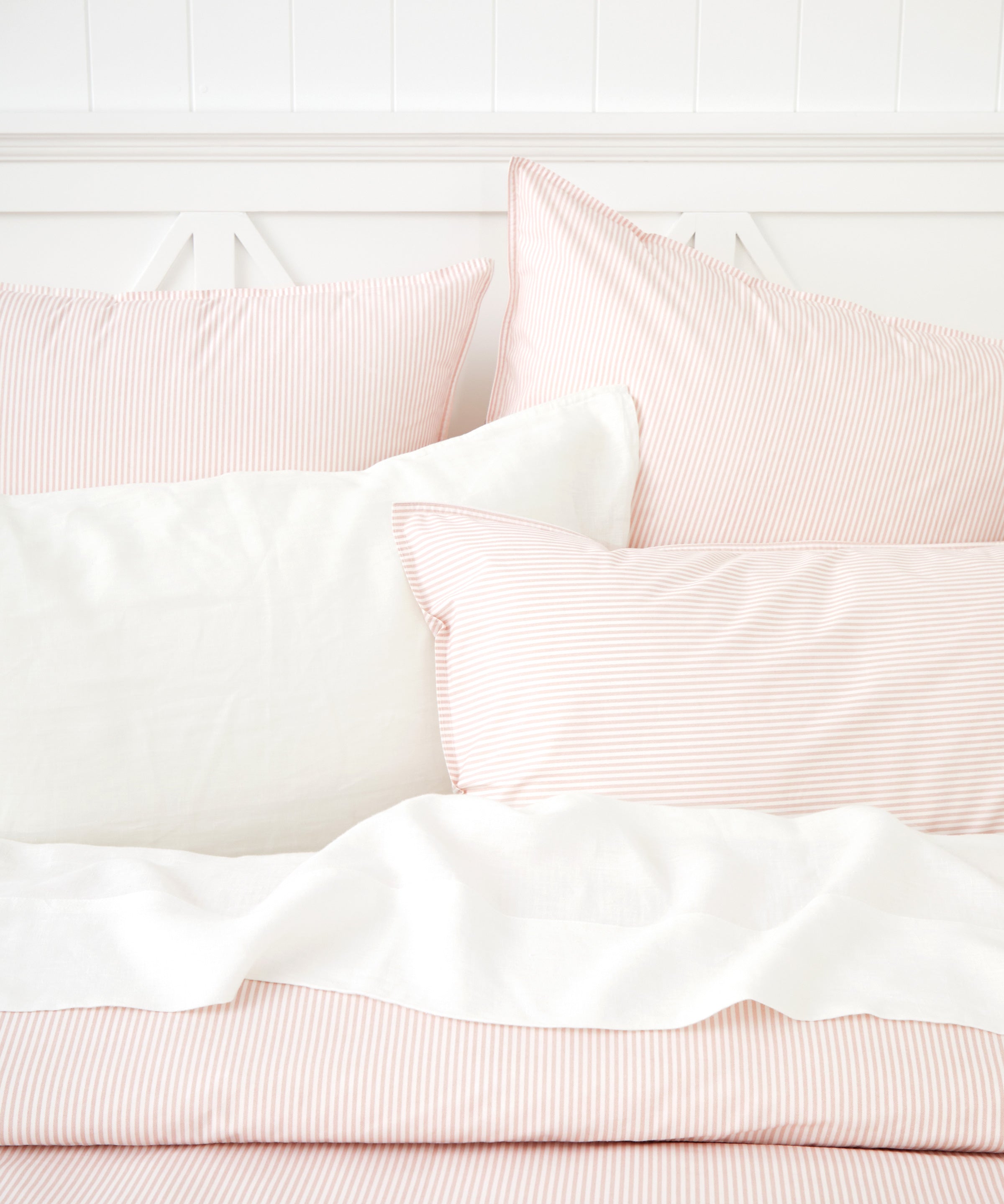 Purity Organic Cotton Duvet Cover Set | Pink Stripe-2