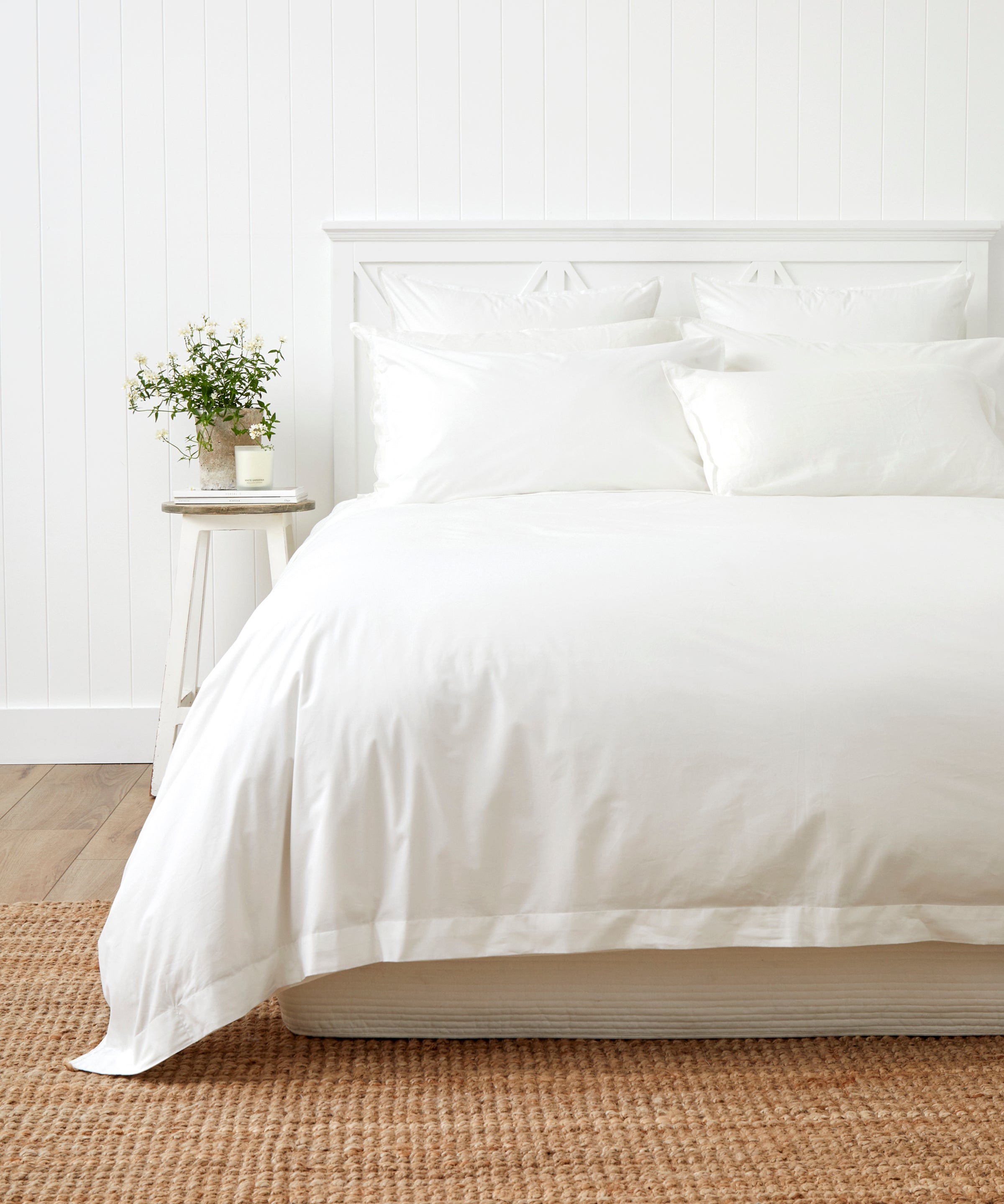 Purity Organic Cotton Duvet Cover Set | White-1