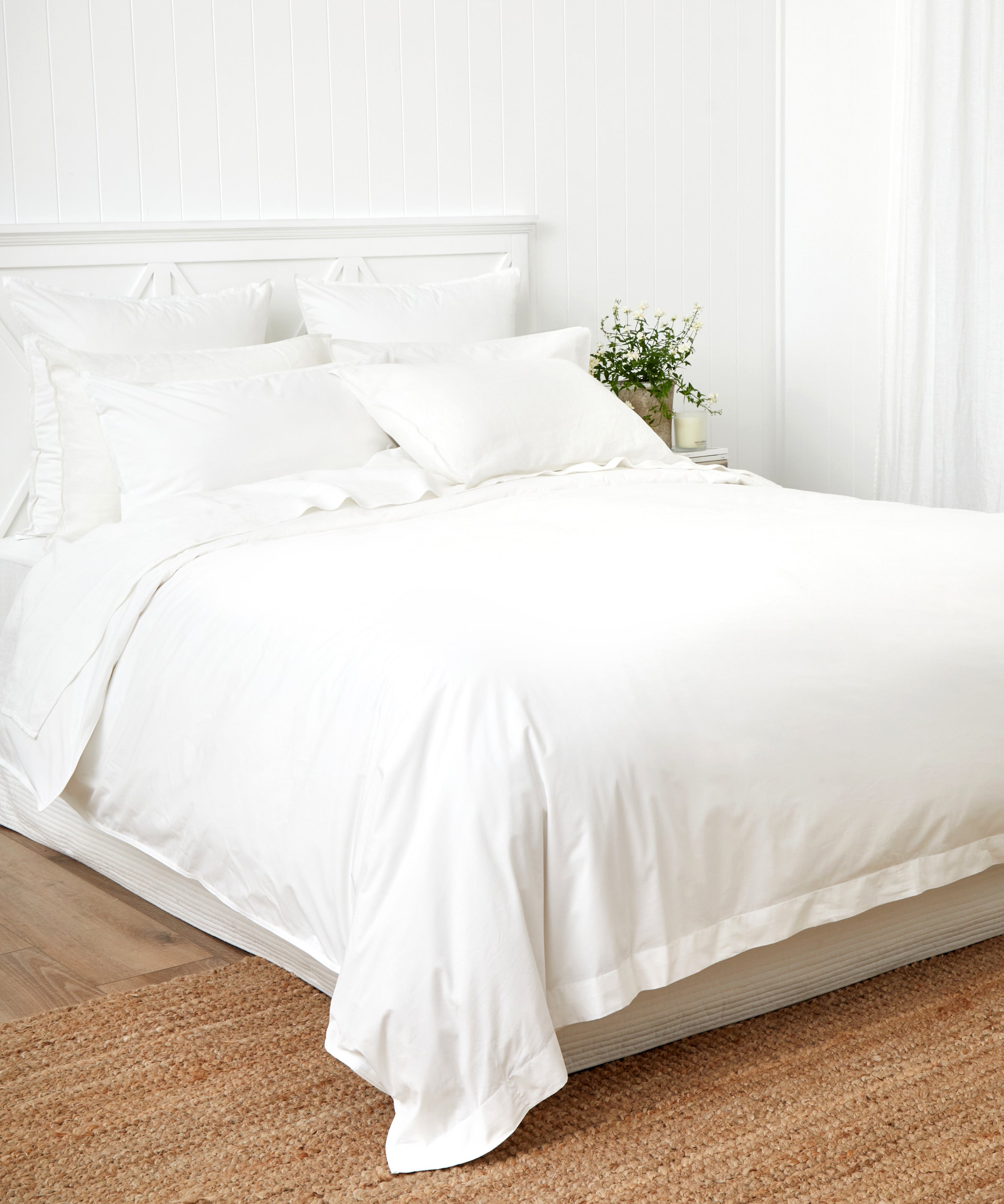 Purity Organic Cotton Duvet Cover Set | White-3