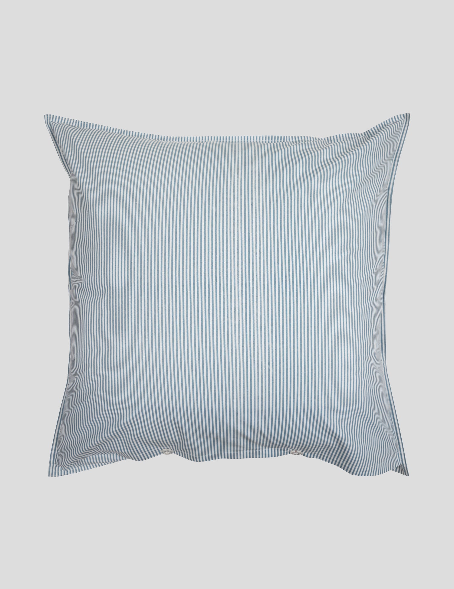 Purity Organic Cotton European Pillowcase | Blue Stripe-1