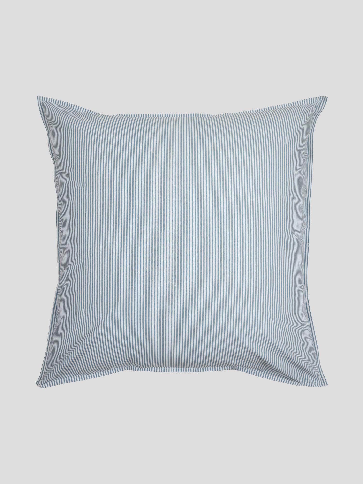Purity Organic Cotton European Pillowcase | Blue Stripe-2