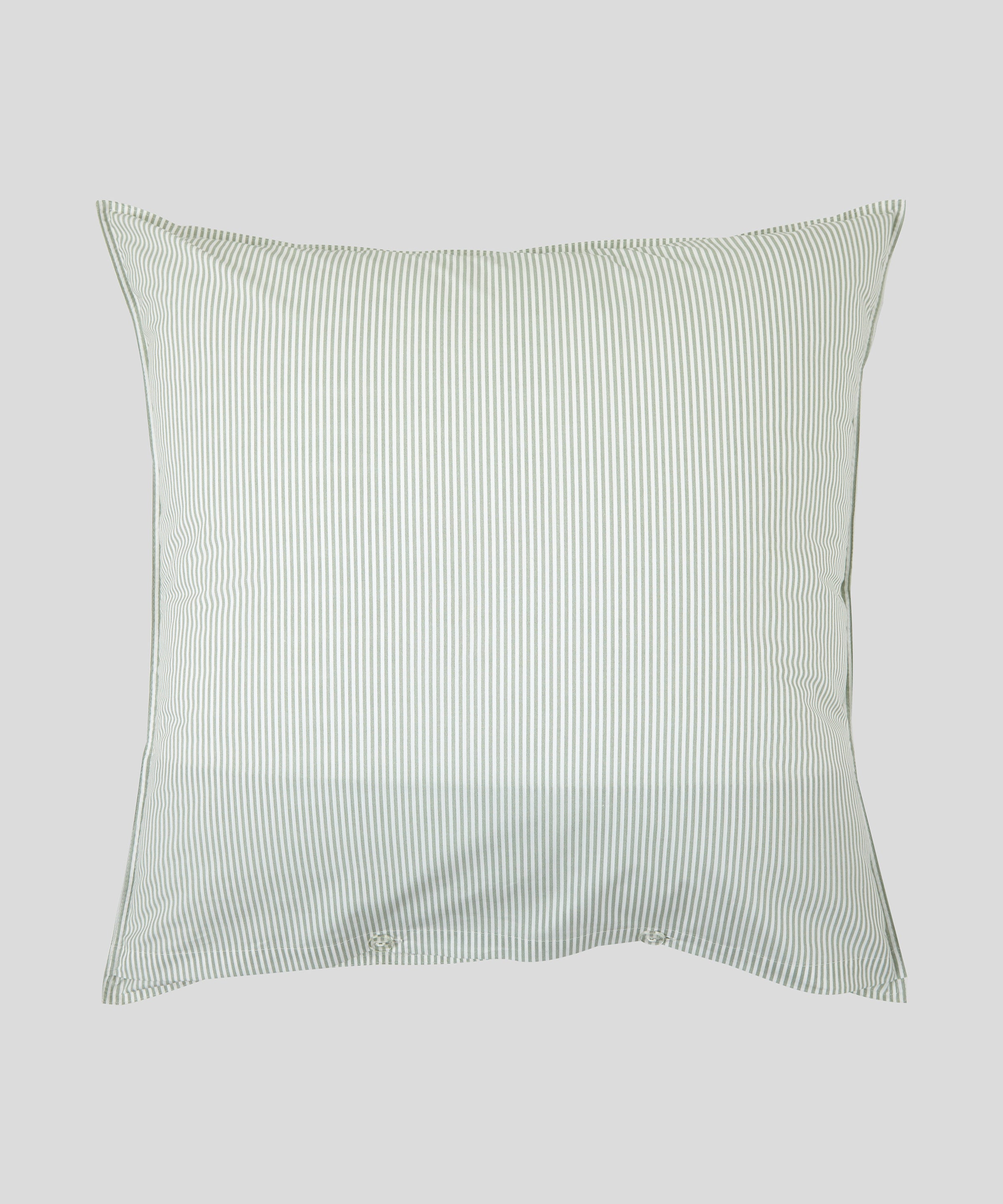 Purity Organic Cotton European Pillowcase | Green Stripe-3