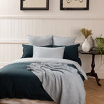 Purity Organic Cotton European Pillowcase | Indigo-2