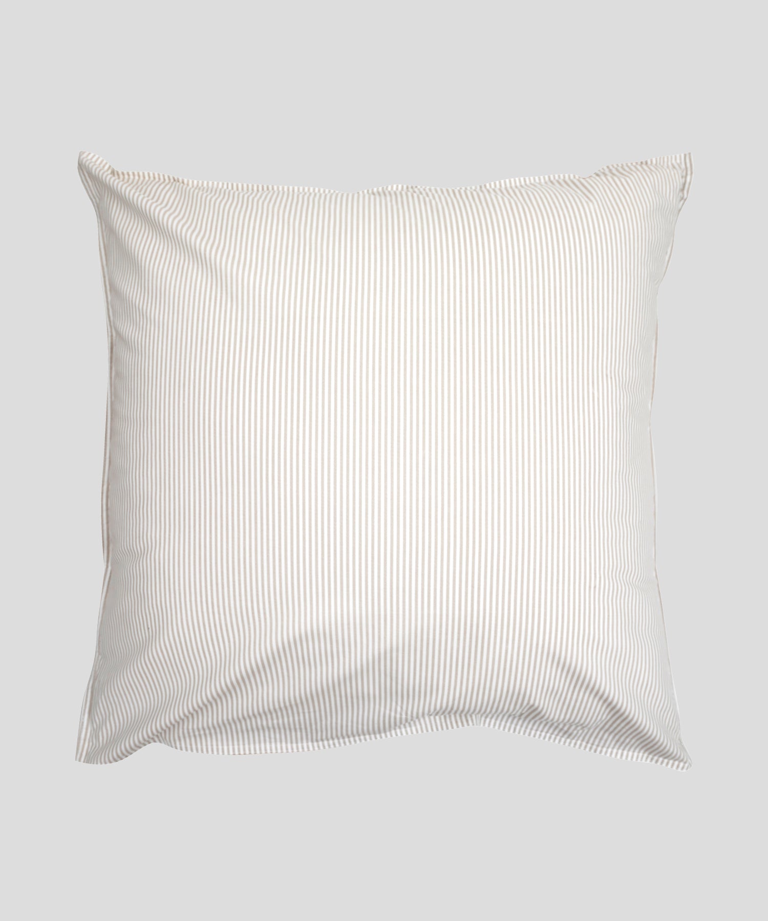 Purity Organic Cotton European Pillowcase | Natural Stripe-2