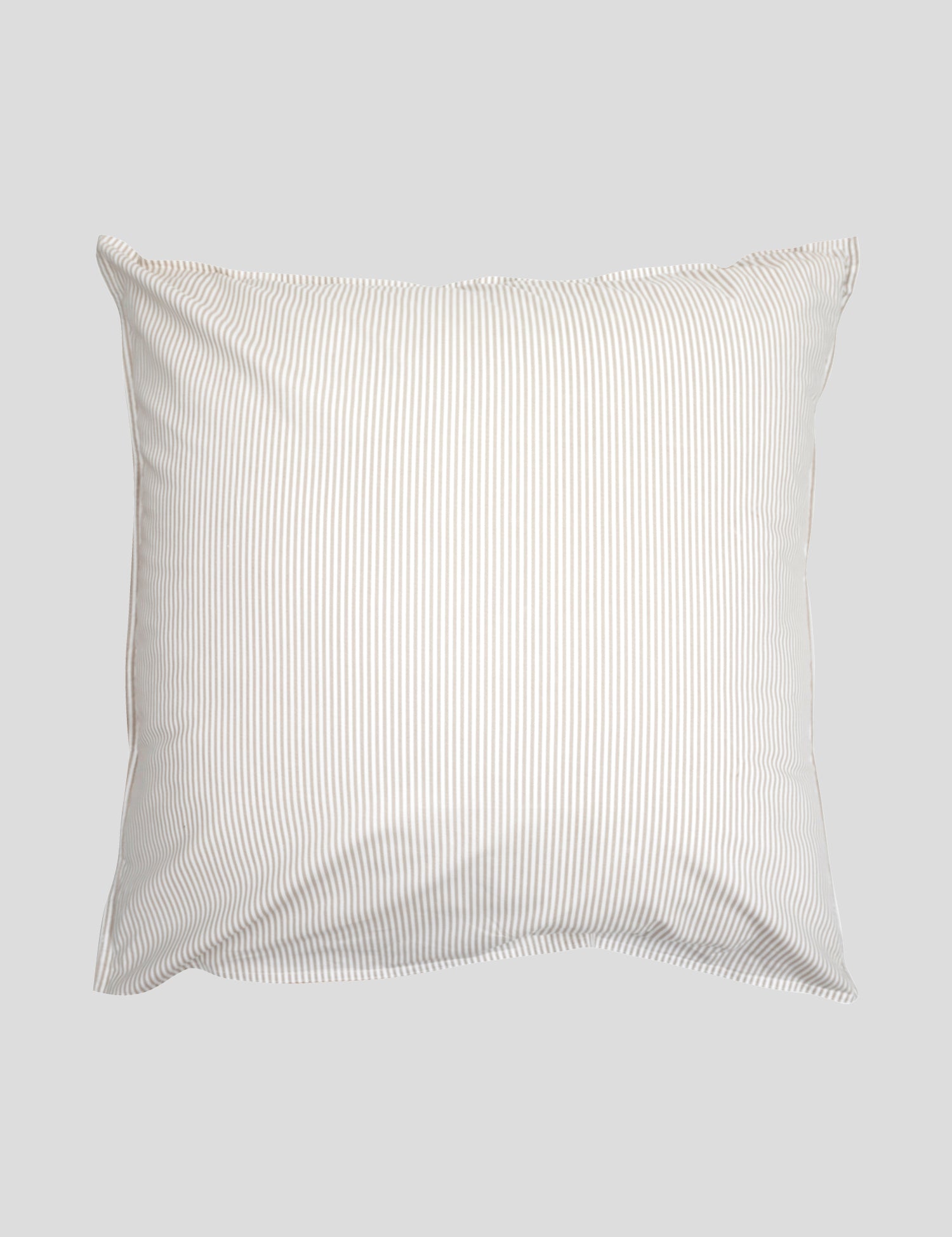 Purity Organic Cotton European Pillowcase | Natural Stripe-2