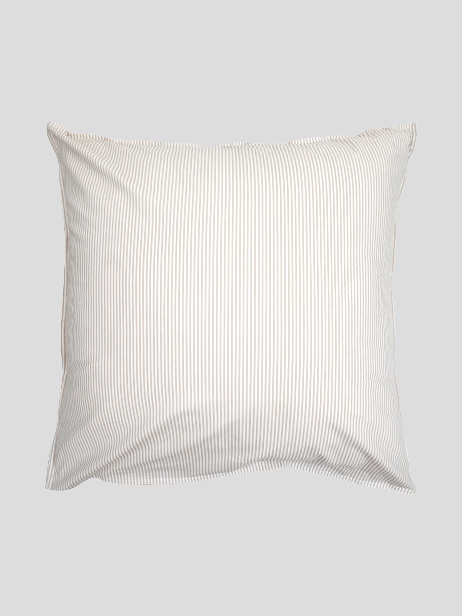 Purity Organic Cotton European Pillowcase | Natural Stripe-2