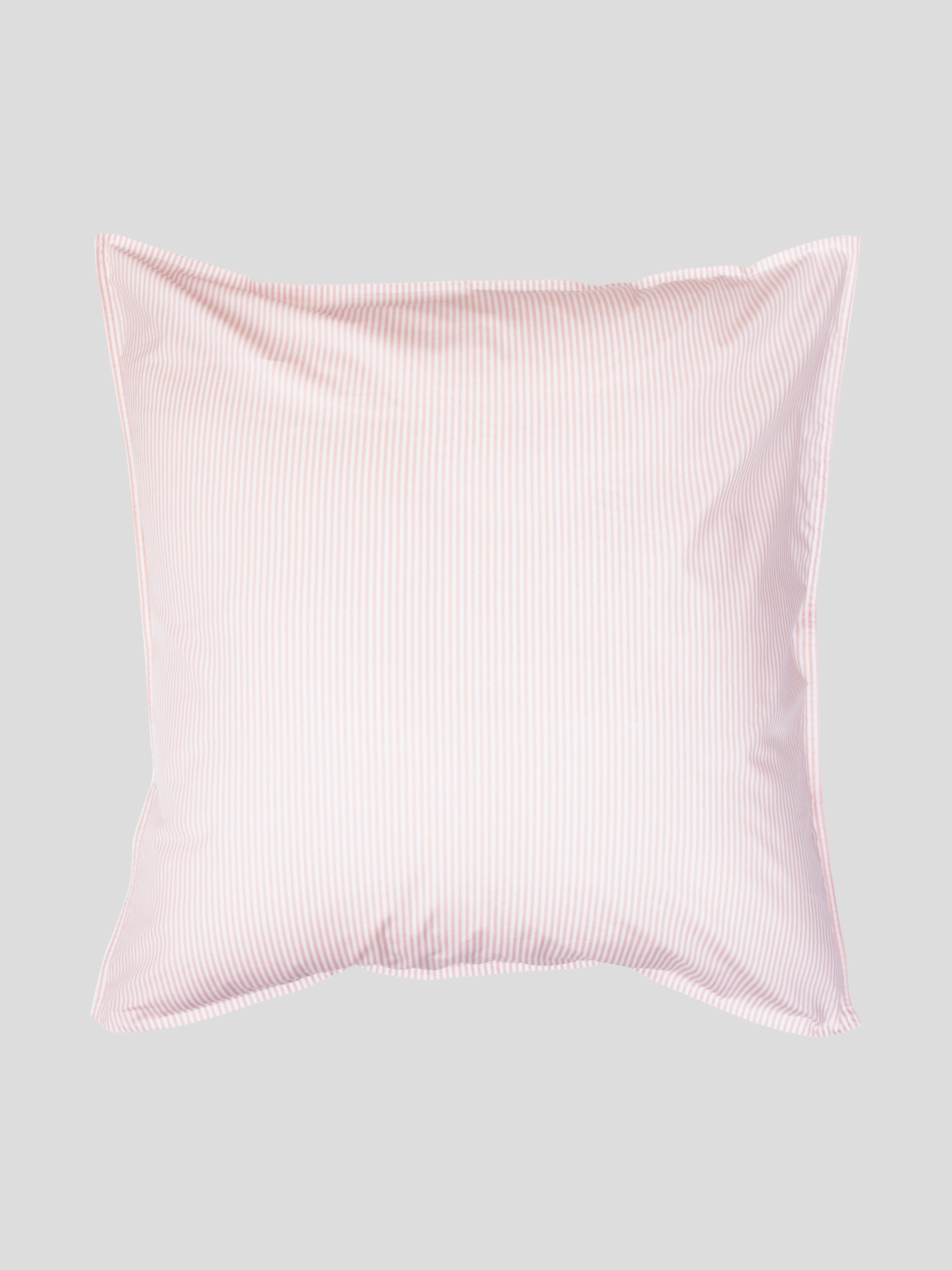 Purity Organic Cotton European Pillowcase | Pink Stripe-1