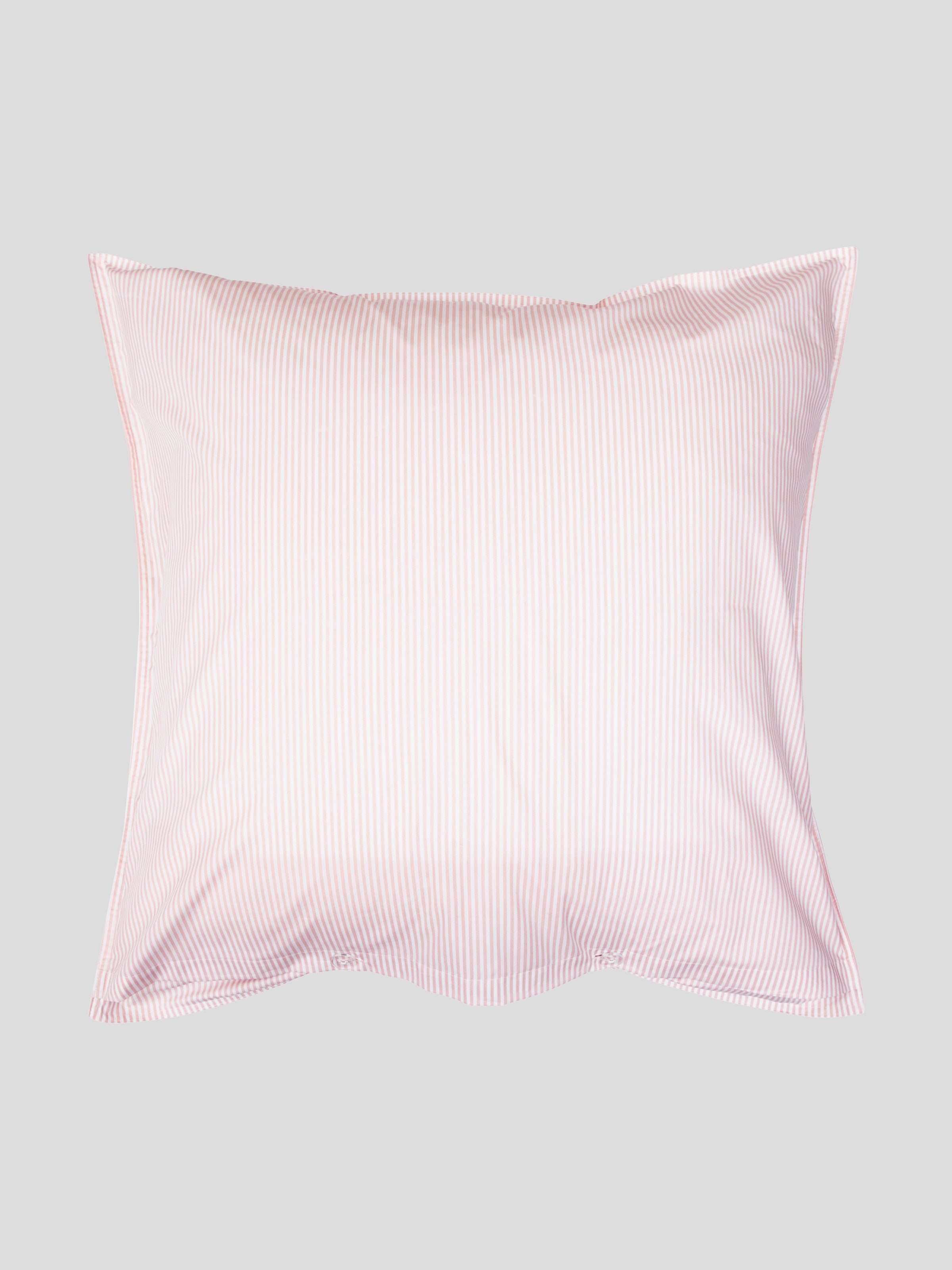 Purity Organic Cotton European Pillowcase | Pink Stripe-3