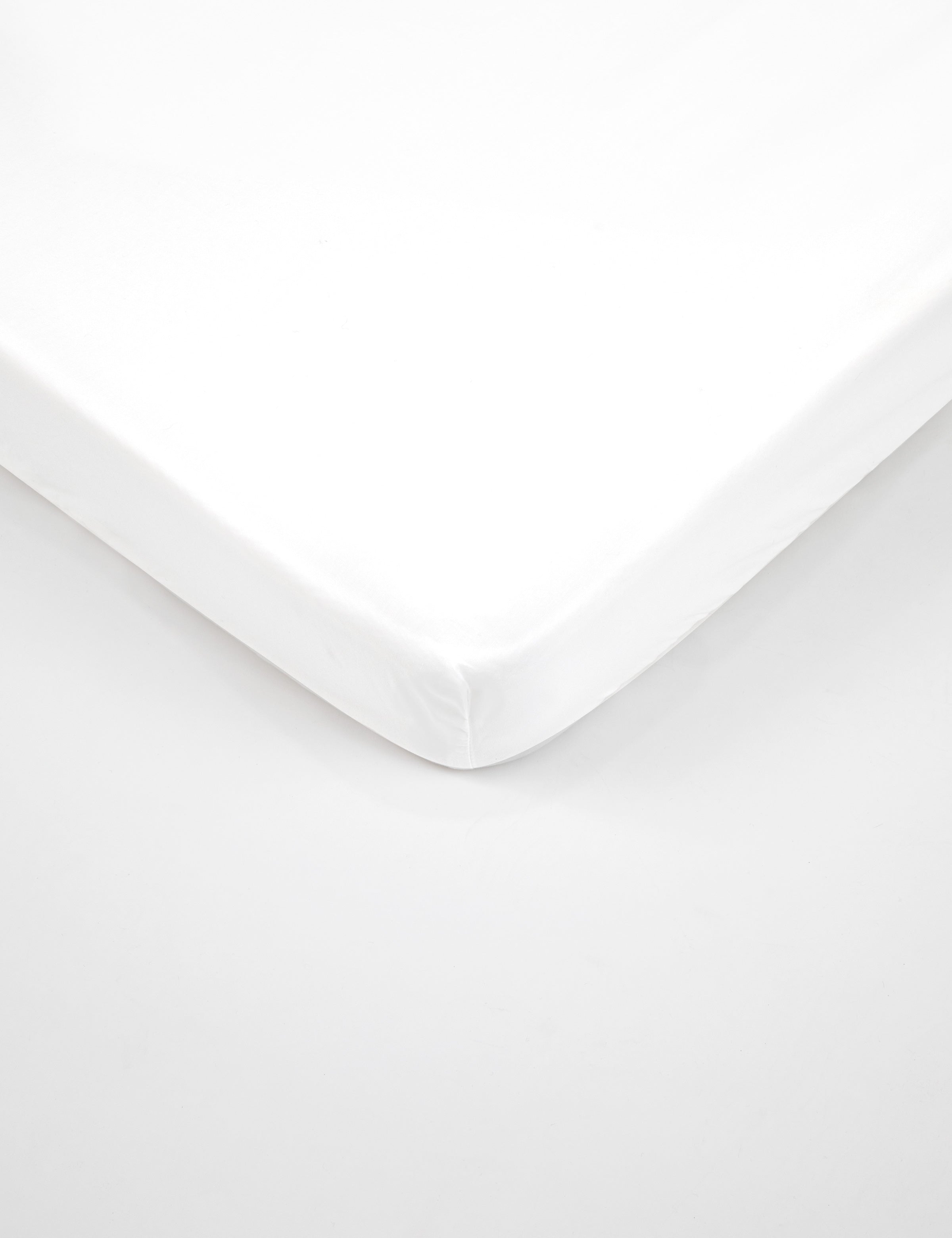 Purity Organic Cotton Fitted Cot Sheet | White-1