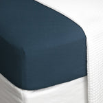 Purity Organic Cotton Fitted Sheet | Indigo-1
