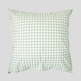 Purity Organic Cotton Gingham European Pillowcase | Green-3