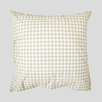 Purity Organic Cotton Gingham European Pillowcase | Natural-3