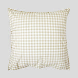 Purity Organic Cotton Gingham European Pillowcase | Natural-3