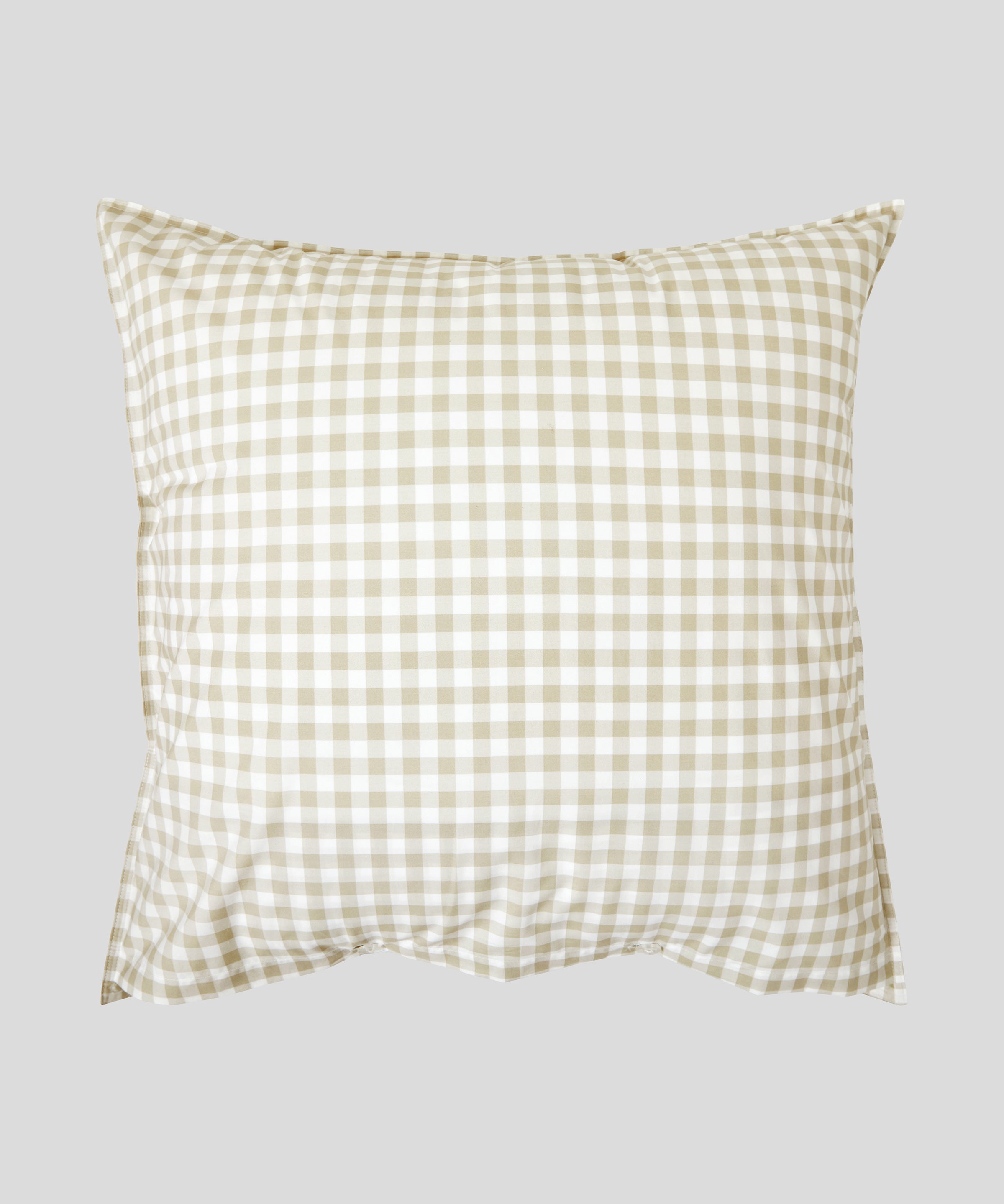 Purity Organic Cotton Gingham European Pillowcase | Natural-3