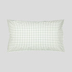 Purity Organic Cotton Gingham Lodge Pillowcase Set | Green-1