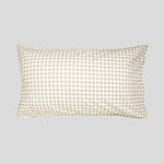 Purity Organic Cotton Gingham Lodge Pillowcase Set | Natural-1