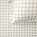 Purity Organic Cotton Gingham Sheet Set | Natural-2