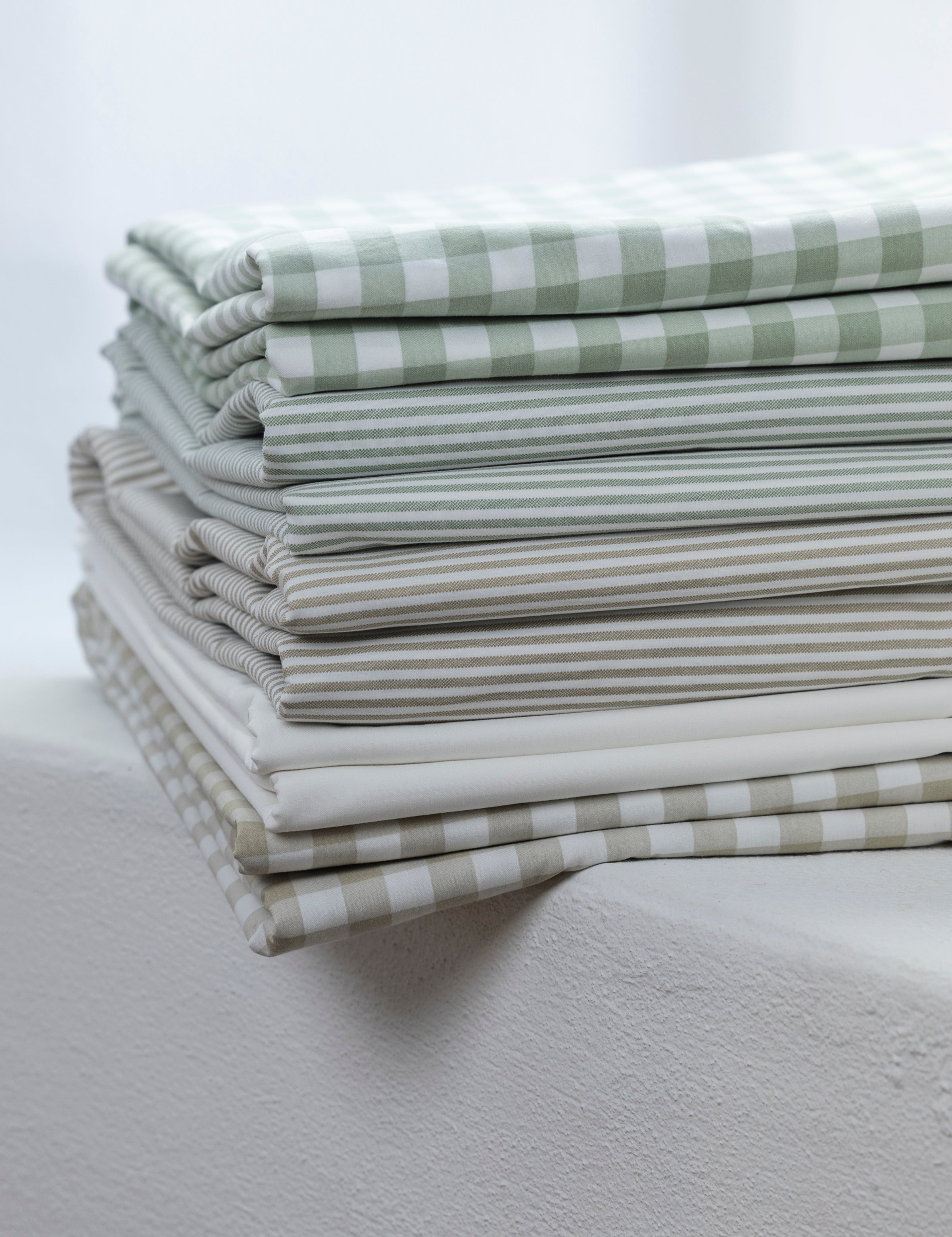 Purity Organic Cotton Gingham Sheet Set | Natural-3