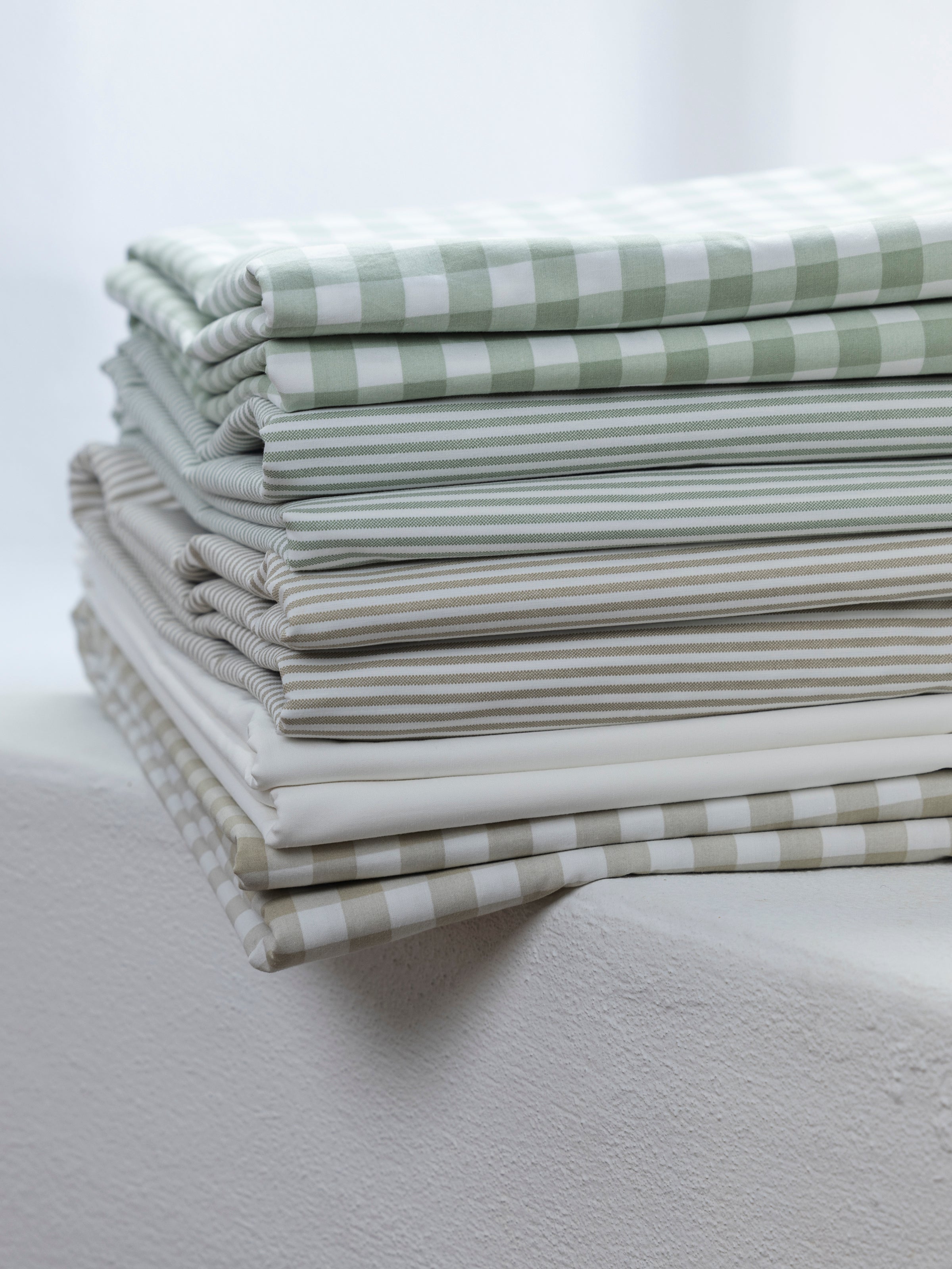 Purity Organic Cotton Gingham Sheet Set | Natural-3