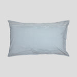 Purity Organic Cotton Lodge Pillowcase Set | Blue Stripe-1
