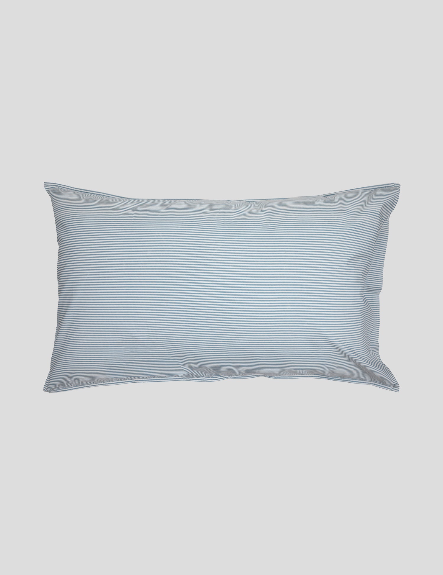 Purity Organic Cotton Lodge Pillowcase Set | Blue Stripe-1