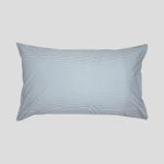 Purity Organic Cotton Lodge Pillowcase Set | Blue Stripe-2