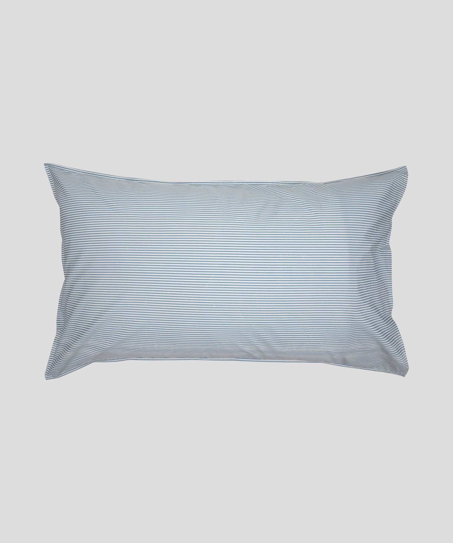Purity Organic Cotton Lodge Pillowcase Set | Blue Stripe-2