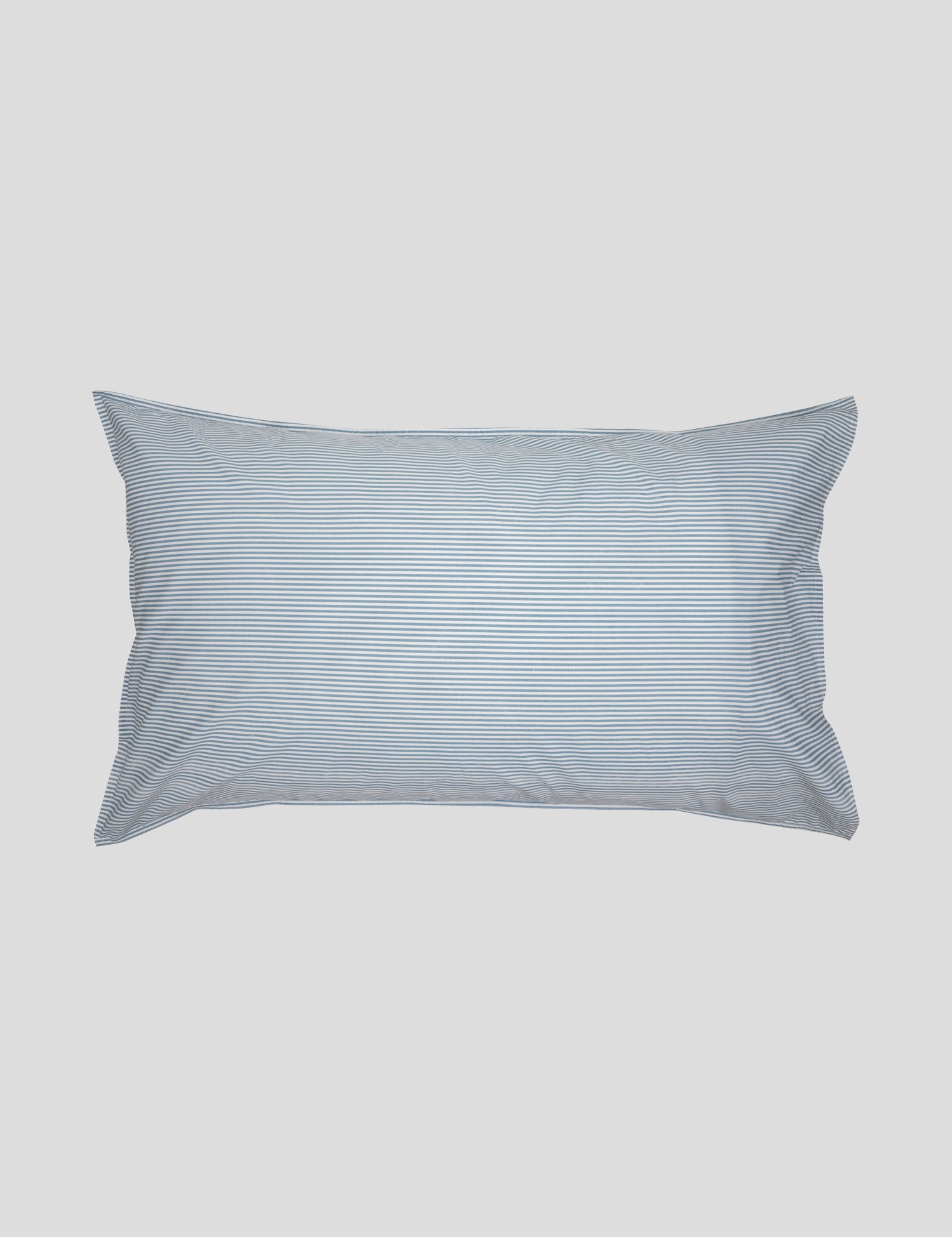 Purity Organic Cotton Lodge Pillowcase Set | Blue Stripe-2
