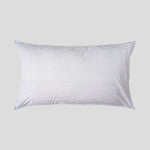 Purity Organic Cotton Lodge Pillowcase Set | Charcoal Stripe-1