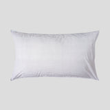 Purity Organic Cotton Lodge Pillowcase Set | Charcoal Stripe-1