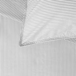 Purity Organic Cotton Sheet Set | Charcoal Stripe-2