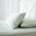 Purity Organic Cotton Sheet Set | Green Stripe-1