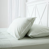 Purity Organic Cotton Sheet Set | Green Stripe-1