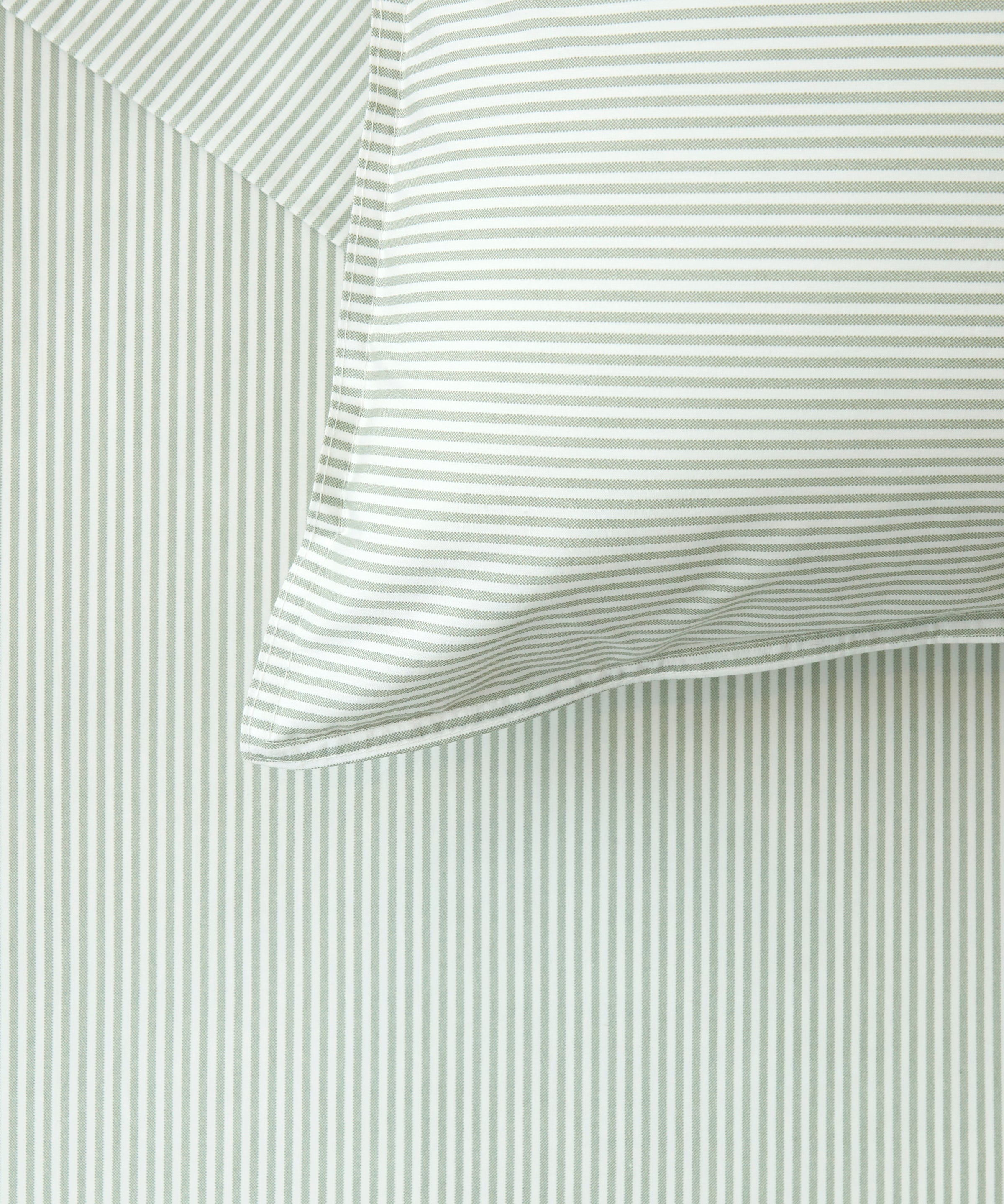 Purity Organic Cotton Sheet Set | Green Stripe-2